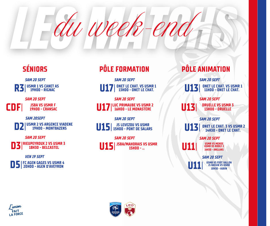 You are currently viewing ⚽ Agenda du week-end : tous derrière nos couleurs !