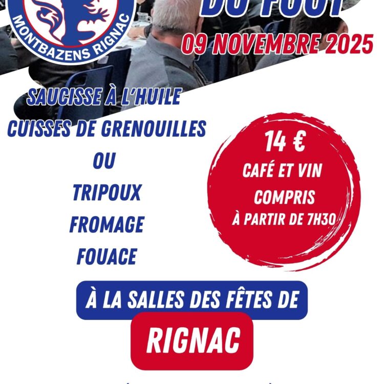  Déjeuner du Foot spécial Rallye à Rignac 