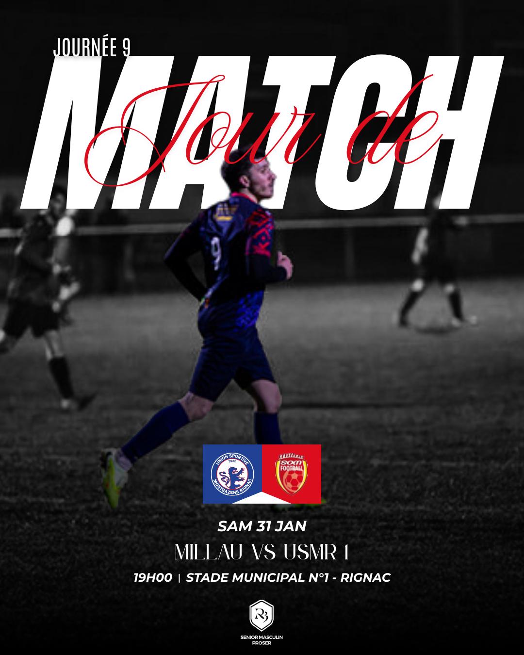 You are currently viewing  L’USMR face au leader Millavois ce week-end