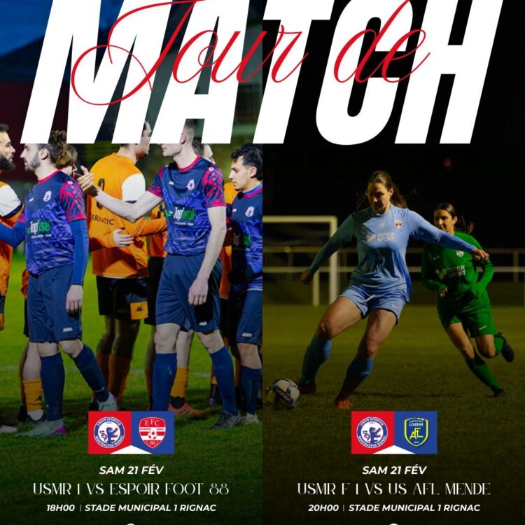  Double affiche à Rignac pour nos équipes fanions !