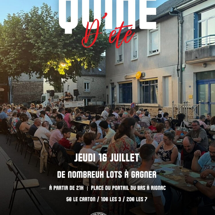 DEUX RENDEZ-VOUS QUINE POUR UN ÉTÉ ANIMÉ À RIGNAC